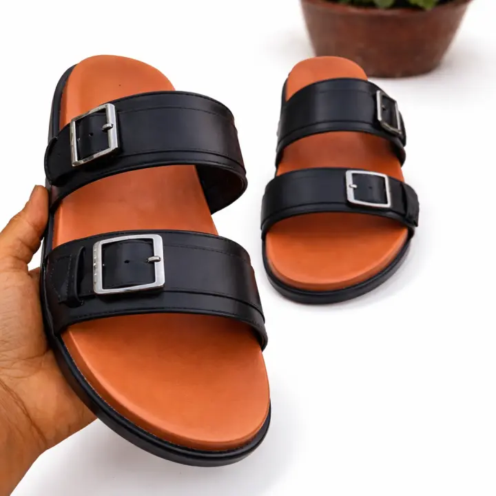 Topmost Crafts Dual Buckle Comfort Slides