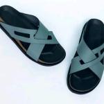 Topmost Crafts Heritage Cross-Strap Slide Sandals